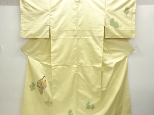 JAPANESE KIMONO / HOMONGI / TSUMUGI / WOVEN NOH MASK